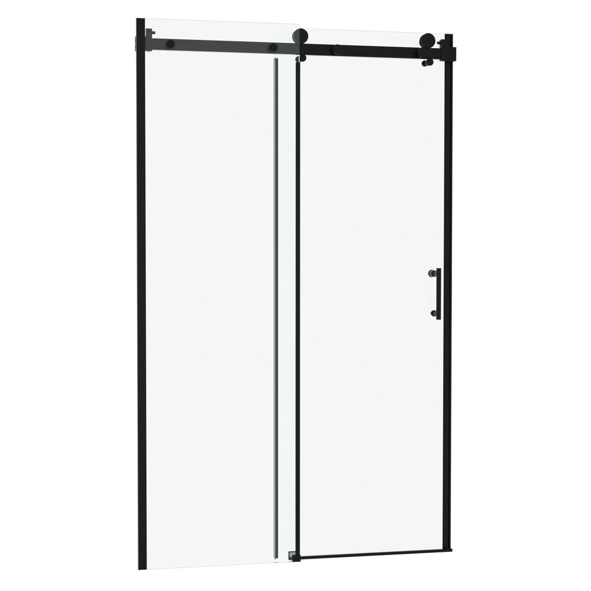Modern Single Slide Shower Door, Tempered Glass, Stainless Steel Frame, photo 2 of 21