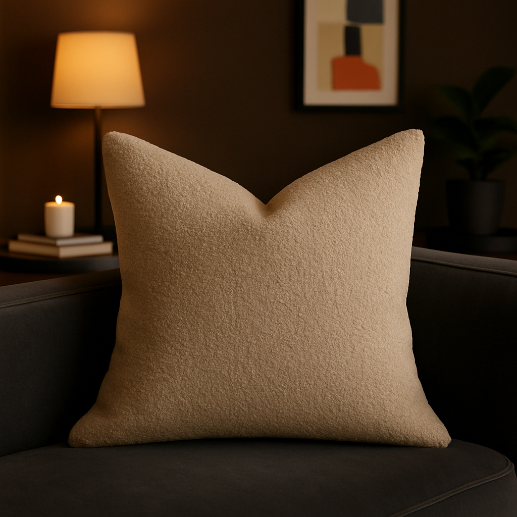 Homey Cozy Throw Pillow – Soft Neutral, photo 3 of 5