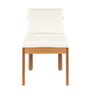 Acacia Wood Outdoor Dining Chair (Set of 2), Teak Finish Wood + by HouseOfZazla