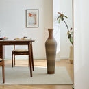 Tall Vase - Brown Decorative Floor Vase, Classic Neat Floor Vase Tall Freestanding Flower Holder, Artificial Rattan Vase, Floor Vase, Flower Holder For Home Decor - Gray by HouseOfZazla