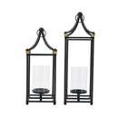 Set of 2 Arched Iron Lanterns
