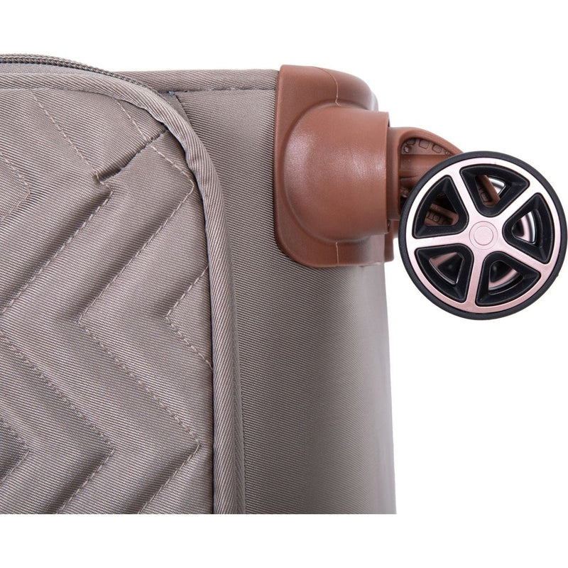 4-Piece Set (16/20/24/28), Softshell Suitcase Spinner Wheels Terylene Luggage Sets Carry On Suitcase Luggage Lightweight Durable Suitcase Khaki