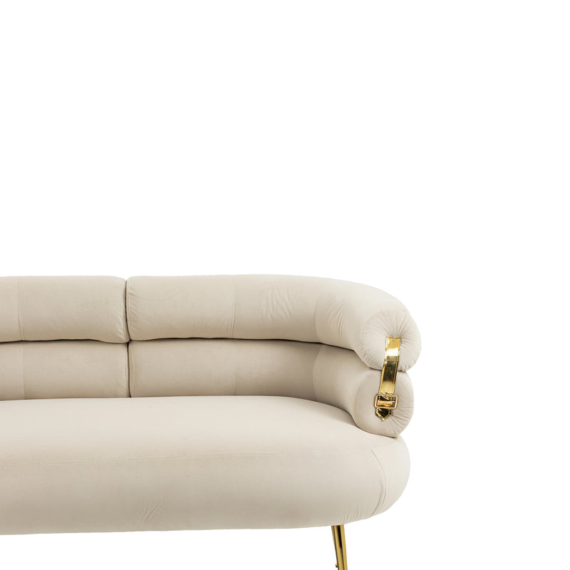 Accent Chair, leisure chair with Golden feet
