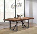 Spring Creek 77-inch Extension Dining Table Natural Walnut