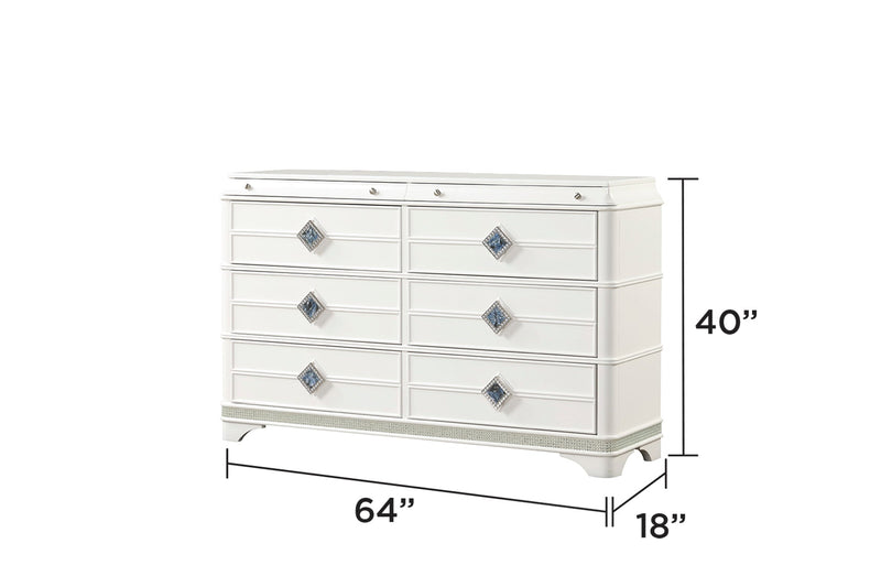 Laguna Modern Style 4 Pc King Upholstered Bedroom Set, photo 4 of 8