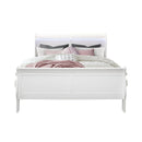 Charlston - Modern Sleigh Design Bed With LED by Unique Piece Furniture
