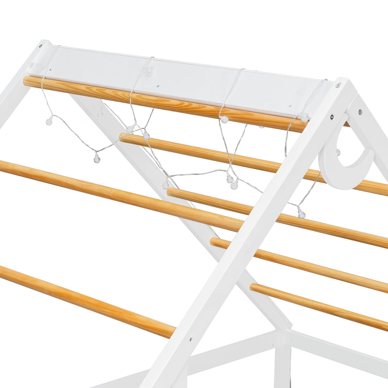 Twin House Bed with Slide, Ball Light Strip, photo 9 of 10
