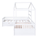 L Shape Platform Bed With 3 Storage Drawers by HouseOfZazla
