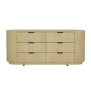 Olivia - Dresser With 6 Drawers - Oak by HouseOfZazla