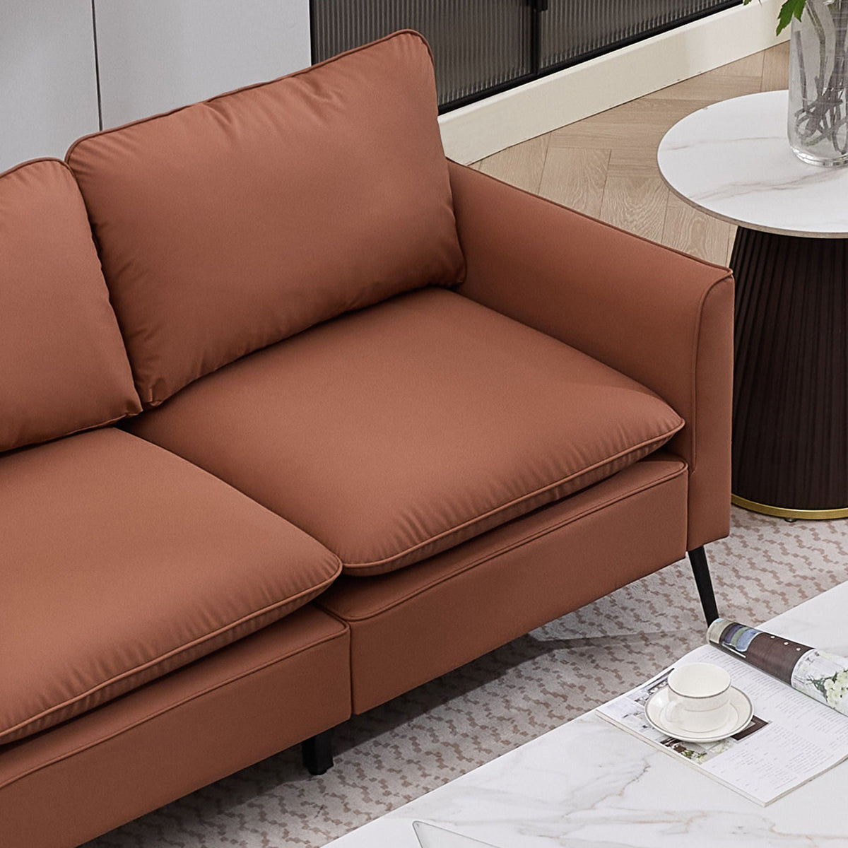 Upholstered Loveseat, For Living Room, photo 36 of 40
