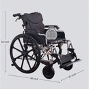 Lightweight Foldable Transport Wheelchair For Adults With Double X Force Support by HouseOfZazla