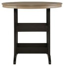 Fairen Trail - 5 Pc. - Dining Set with 4 Chairs - Black / Driftwood