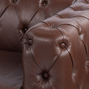 Square Arm Removable Cushion 3 Seater Sofa by HouseOfZazla