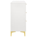 Karena - Rectangular 6 Drawer Dresser - White
