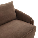 75 in. Curved Velvet Upholstered Sofa