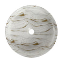 Ceramic Round Above Counter Bathroom Sink Art Basin by HouseOfZazla