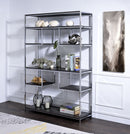 Vonara - Bookshelf - Chrome / Gray / Oak by HouseOfZazla