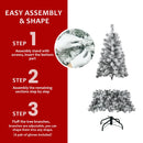 7FT Flocked Christmas Tree