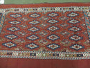 45" X 32" Antique Handmade Bokhara Turkoman Yomud Chuval Wool Rug Soumak NICE