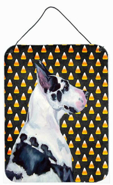 Great Dane Candy Corn Halloween Portrait Wall or Door Hanging Prints