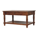 Turned Legs Drawer Table by Unique Piece Furniture