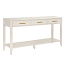 U Style 60" Painted Console Table with 3 Drawers