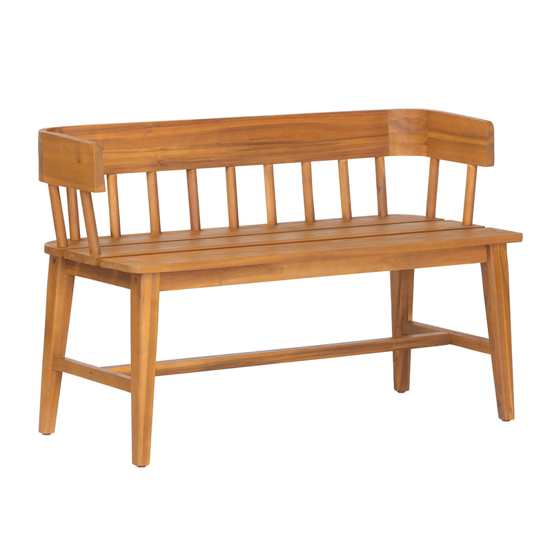 Bramley Outdoor Acacia Wood Bench, photo 4 of 10