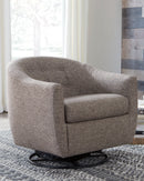Upshur - Swivel Glider Accent Chair - Taupe