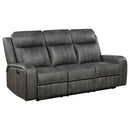 Forrest - 2 Piece Motion Reclining Sofa Set - Gray