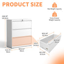 Lateral File Cabinet, Locking Heavy Duty, Anti-Tip Safety Interlock, Vertical Storage For Letter/Legal/A4 Files by Unique Piece Furniture