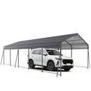 Metal Carport 13 × 26.5 FT with Galvanized Steel Roof