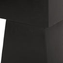 Outdoor Side Table, Patio End Table - Black