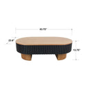 Elliptical Living Room Coffee Table With Hidden Storage And Removable Tabletop by HouseOfZazla