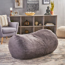 Michael - Modern Cylindrical Suede Bean Bag Chair by Unique Piece Furniture