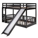 Bunk Bed With Convertible Ladder And Slide by HouseOfZazla