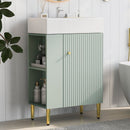 Bathroom Vanity, Combo Cabinet, Bathroom Storage Cabinet, Single Ceramic Sink by Unique Piece Furniture