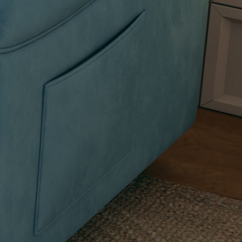 54 "velvet blue sofa sofa bed dual purpose living room retractable bed