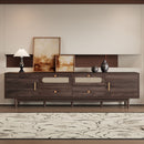 TV Stand With Drawers, Accent Entertainment Center For Living Room - Dark Brown by HouseOfZazla