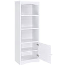 Laughlin 4-shelf Engineered Wood Media Tower White