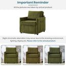 Upholstered Convertible Sleeper Sofa With 5 Position Backrest, Side Pockets, Storage by HouseOfZazla