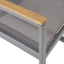 Aresha Metal Outdoor Dining Armchair (Set of 2) - Gray by HouseOfZazla