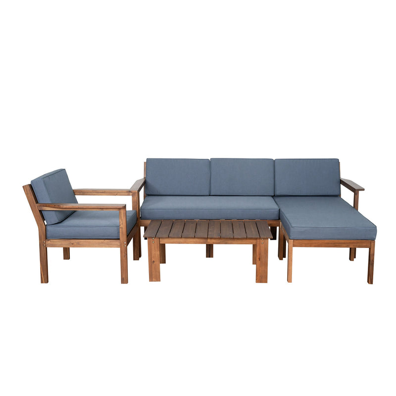 A Multi-person Sofa Set with A Small Table, Suitable for Gardens, Backyards, and Balconies.