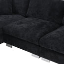Modern Cloud Sectional Sofa L Shaped Luxury Couch Set With 2 Free Pillows 4 Seat With Oversized Chaise by HouseOfZazla