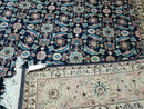 6' X 6' Gorgeous Handmade India Floral Oriental Wool Rug Square Blue Carpet Wow