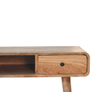 Curved Writing Desk - Oak by Unique Piece Furniture