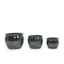 3 Pieces Ceramic Flowerpot Planter for Patio, Garden or Windowsills