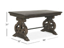 Bellamy - Writing Desk - Peppercorn