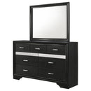 Annie - 7 Drawer Dresser With Mirror - Black by HouseOfZazla