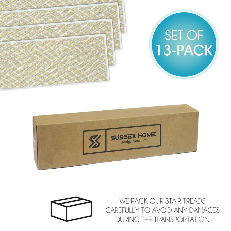 New Age Sisal Design 9" X 28" Stair Treads