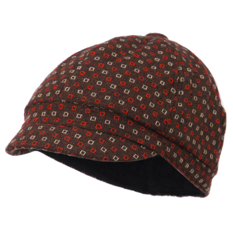 Gaby 2 Button 6 Panel Cabbie Cap